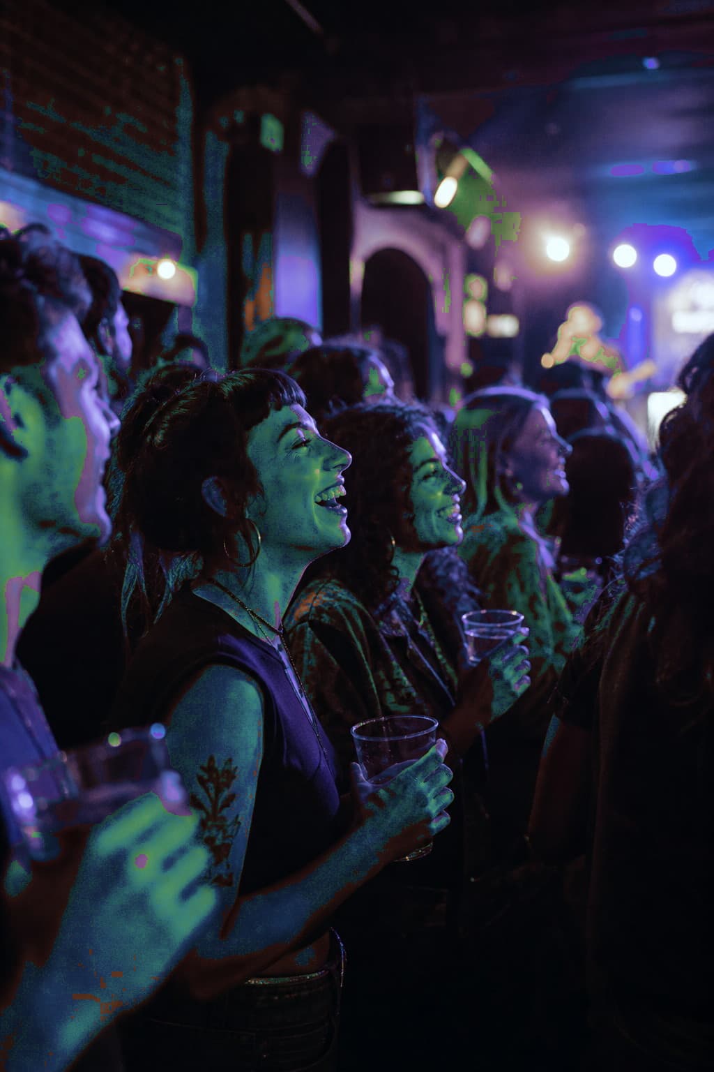 Guests in a pub during a live music night